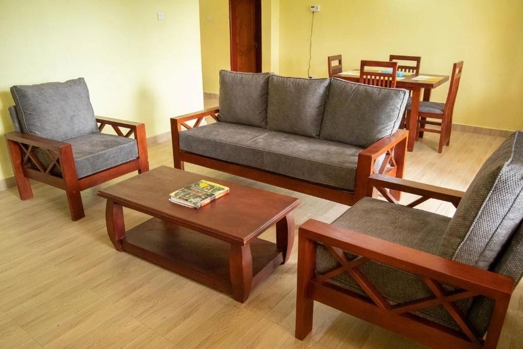 Warm and welcoming lounge at Ntebeko Homestay