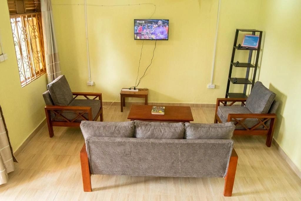 Bright lounge at Ntebeko Homestay